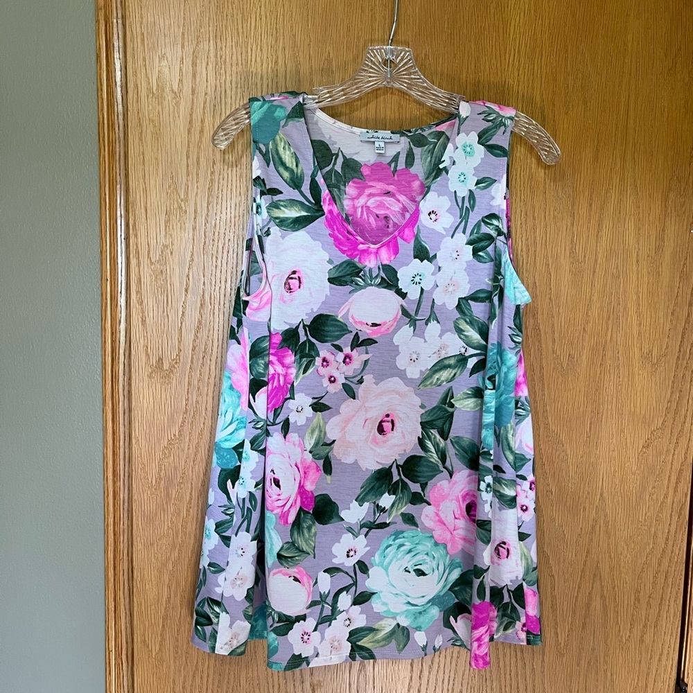 Vibrant Floral Sleeveless Top